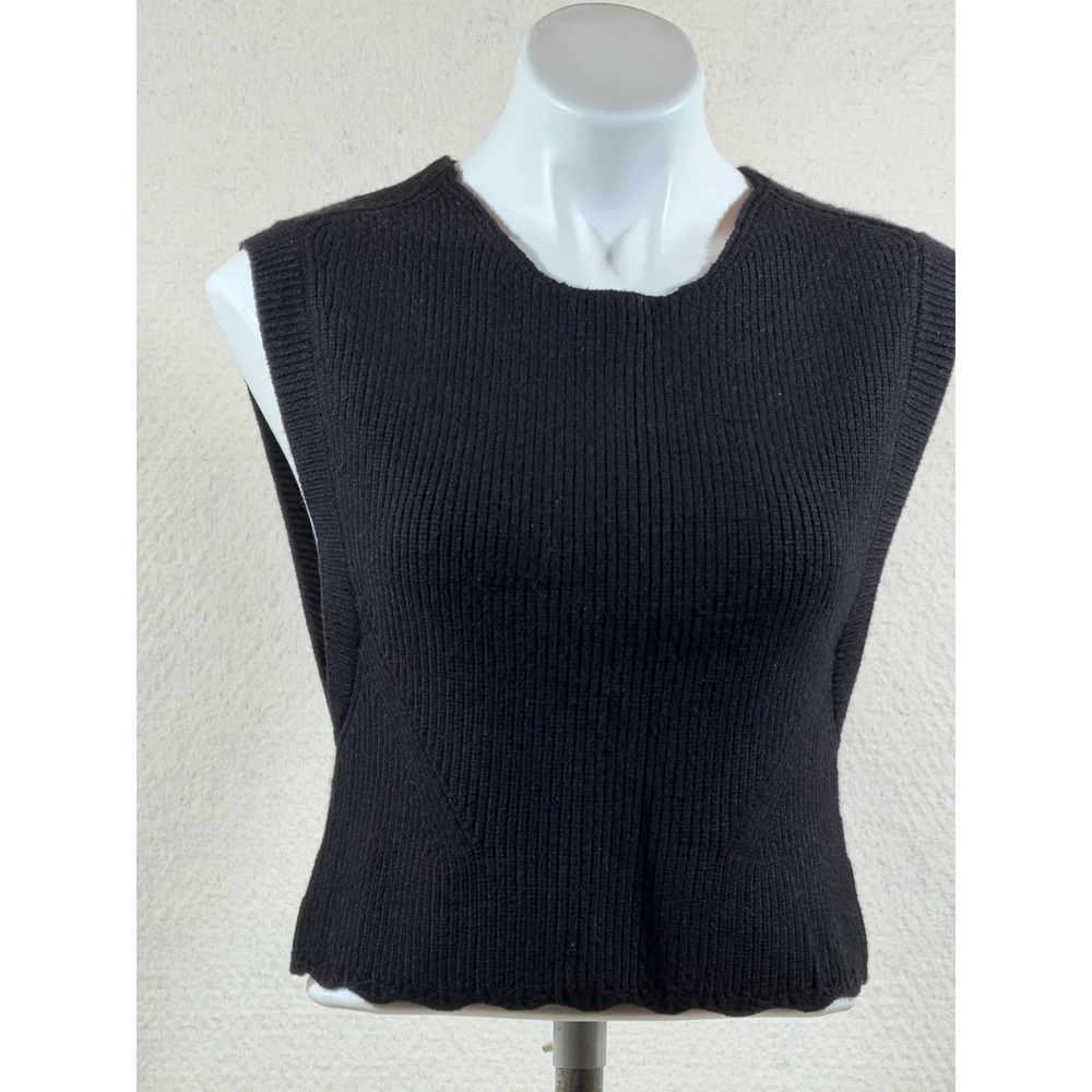 Elizabeth James The Label Heather Convertible Sweater for Women XS in Black NWT